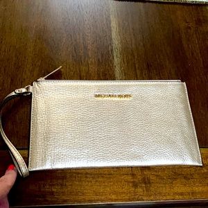 Michael Kors gold clutch